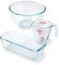 Pyrex - Kit pâtissier de 3 produits - 1 broc mesureur 0,5L + 1 bol de 2L + Moule à cake 28cm - Verre Borosilicate -Résistant aux Rayures - Made in France