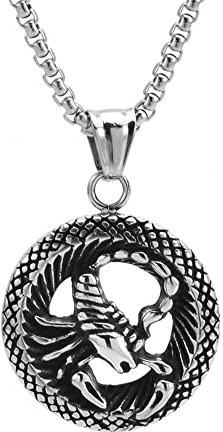 HIJONES Mujer Hombre Hollow 12 Constelación Horóscopo Horóscopo Collar Acero Inoxidable Nacimiento Signo Zodiacal Colgante Personalizado Cadena Joyería Escorpión