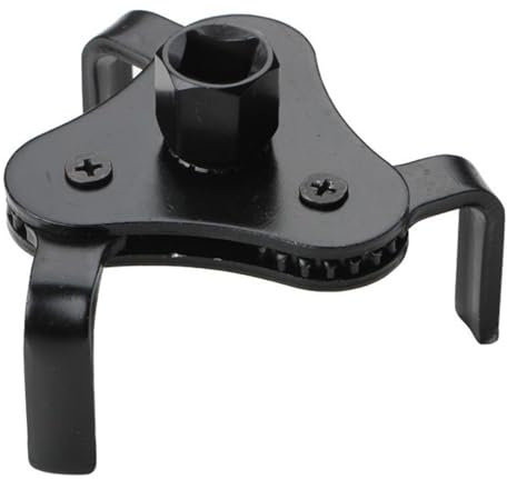 QOTSTEOS Universal Oil Filter Wrench, 3 Jaw Adjustable Oil Filter Removal Tool, Oil-Filter Pliers Remover Clamp Tool, for Cars, Motorcycles, Trucks Diameter for 55mm-116mm(Color:Black)