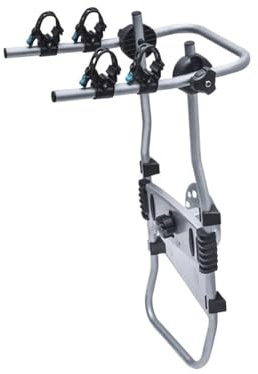 3 Bike Trunk Mount Rear Bicycle Rack Carrier for Cars & SUVs - Sturdy Frame with 6 Anti-Sway Straps, Universal Fit Hatchback Sedan, Easy Foldable No Assembly Required Holder OZCCH