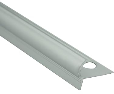 Alu Stufenprofil Fliesenschiene Profil Treppe Schiene matt L270cm H10mm silber