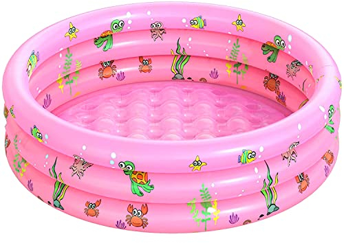 Aufblasbarer Pool, Aufblasbares Planschbecken, Kinderpool,Kinder Planschbecken,Schwimmbecken,Aufblasbare Pool,Aufblasbarer Kinderpool,Babypool,3 Rollen Durchmesser 100 cm Höhe 35 cm