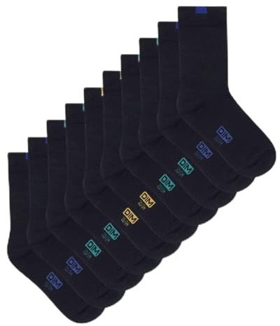 Dim Chaussettes Enfants Unisexe Ecodim x5 | Confort Quotidien | Coton Doux et Résistant
