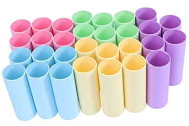 HOODANCOS 30pezzi Tubi Cartone Kraft Tubi Cartone Per Conservare Disegni Artistici Poster e Dipinti Colori Misti Riutilizzabili e Riciclabili