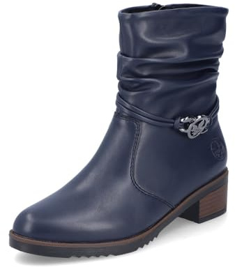 Rieker Stivaletti classici da donna Y0572, stivaletti da donna, Blu 14., 36 EU