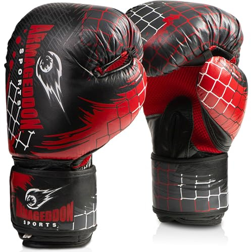 Boxningshandskar herr dam – kickboxning muay thai träningshandskar boxning – PU-läder boxhandskar män kvinnor – sparring boxhandske fitness kampsport