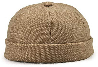 Zegoo Solid Color Short Beanie Magic Strap Casual Hat Soft Cap