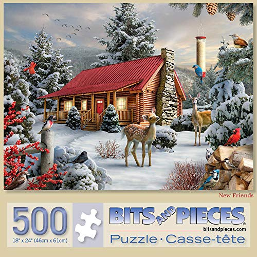 Bits and Pieces - 500 Piece Jigsaw Puzzles for Adults - New Friends - 500 pc Jigsaw by Artist Alan Giana