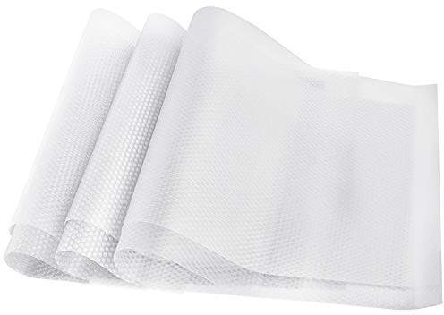 HAUSPROFI Tappetino Frigorifero Antimuffa 6PZ x 29x45cm Tappetino Antiscivolo per Cassetti Armadio - Tappetino Salvafreschezza Frigorifero Cucina Tappetini Non-Adesivo (Trasparente)