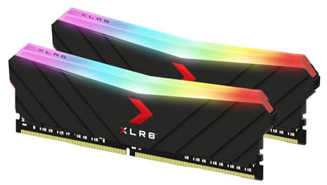 PNY XLR8 Gaming EPIC-X RGB™ DDR4 3200MHz 16GB (2x8GB) Desktop Memory Dual Pack, Black
