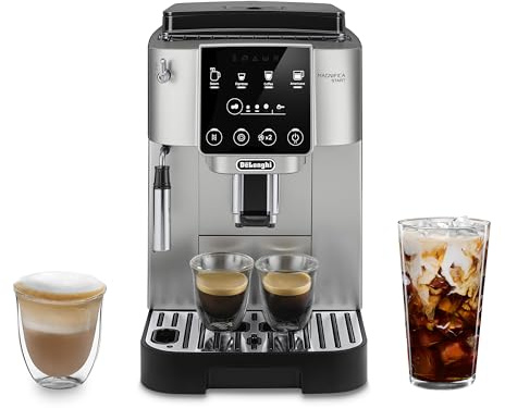 De'Longhi Magnifica Start Automatic Espresso Machine with Manual Milk Frother & Built in Grinder - 3 One-Touch Recipes, Easy-to-Clean, Home Barista Coffee Maker for Lattes, Cappuccino, Iced Coffee
