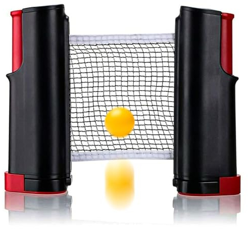 LTHERMELK Tischtennisnetze, Tischtennis, Netze Ausziehbares Tischtennisnetz Tragbares Ping Pong, Ersatznetz Ping Pong Net Paddel Spiel Tisch Zubehör, für Alle Arten von Tischen die Familie