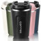 Kaffeebecher to go Thermo, 380ml Thermobecher Edelstahl Travel Mug Isolierbecher, Auslaufsicher Reisebecher mit Deckel, Coffee to go Becher (Schwarz)