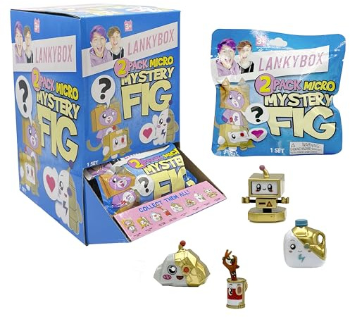 LankyBox 2 Pack Mystery Micro Figures, Series 3, Collectible Mini Figures, Ultra-Rare Editions, Officially Licensed Merch