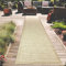 Teppich-Traum Teppich Wohnzimmer Outdoor Läufer Flur Garten Balkon Terrasse wetterfest strapazierfähig farbecht mit originellem unifabenen Muster in beige, 80 x 300 cm