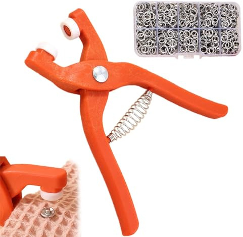 Bottoni automatici in metallo con pinze per dispositivi di fissaggio - Kit di strumenti per dispositivi di fissaggio a scatto, set di pinze per dispositivi di fissaggio per cucire | Strumento da cucit