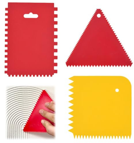 JAWUZ 3x frattazzo per rasatura americana per rasatura per l'Applicazione di Malte Adesiveintonaco