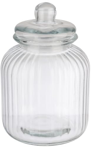 APS 82269 Vorratsglas -COOKIEGO- Ø 17,5 cm, H: 27 cm, 3,7 Liter, Glas, Öffnung: Ø 9 cm