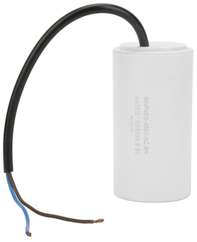 Watris Veiyi Kondensator 60μF 450V, Anlaufkondensator, Entstörkondensator, Motorlauf Kondensator, für Haushalts-Elektrogeräte
