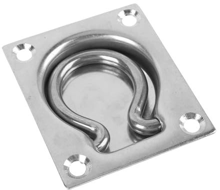 Alomejor Anello di Ancoraggio per Rimorchio con Montaggio a Incasso, Acciaio Inossidabile 304 per Camion, Barche, Costruzione Robusta per Rimorchi e Barche