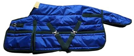 Jiuvaso Couverture pour Cheval, Imperméable, Respirante, Isolante, Couverture D'extérieur, 115 Cm