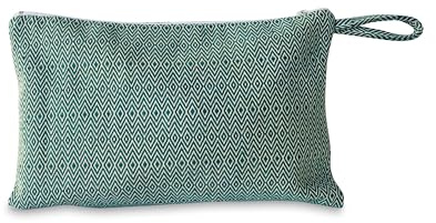 Genérico Cartera de Mano, Bolso, Neceser de 25x17cm, Cierre Cremallera con Interior Plástificado. Fabricado a Mano 90% Algondón 10% Poliester. Diseño Diamant Luxe.