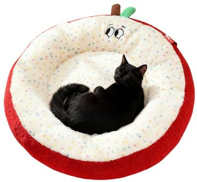 Dog Beds - Semi-Closed Winter Sleeping Nest, Soft Plush Inside, Cosy Rest Bed for Pets, Warm Indoor Sleeping Place | for Dogs Cats Apartment Living Room Bedroom Ba