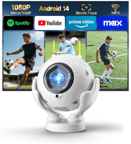 Magcubic Mini Proyector 4K Soporte 1080P Nativo 400 ANSI Lumen, Android 14
