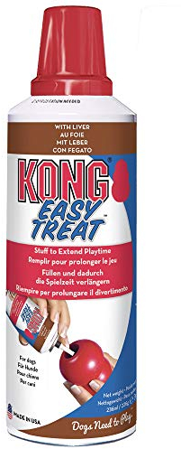 KONG Easy Treat for Dogs - No-Mess Dog Treat Paste - Use with KONG Rubber Toys - Liver, 227ml