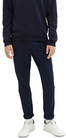TOM TAILOR Denim Herren Slim Fit Chino Hose mit Gürtel