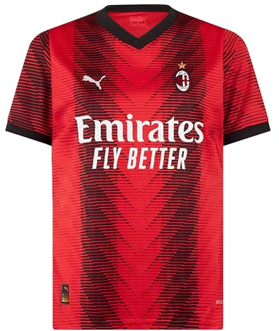 AC Milan – Heimspiel-Trikot, Saison 23/24, Rot Schwarz, Erwachsene, Unisex, L