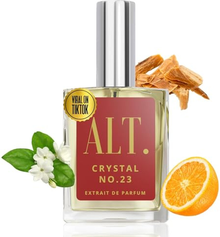 ALT. FRAGRANCES Crystal No. 23 – Inspired by Baccarat Rouge 540, Unisex Perfume, Extrait de Parfum, Long Lasting Perfume for Men & Women with Jasmine, Amberwood & Cedar Notes, 60ml