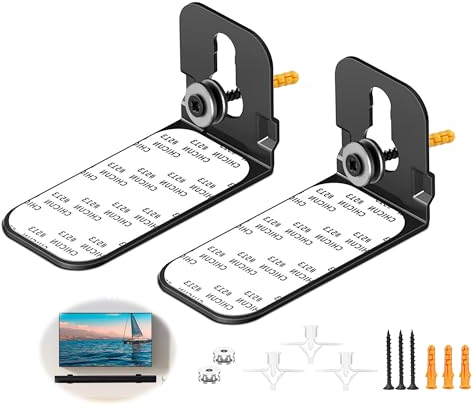 xyuayamz Agandax Staffa Soundbar, Supporto Soundbar Per TV Appesa, Kit di Montaggio Universale Diffusori a Parete per Bose Samsung Soundbar Smart Ultra, Numero Modello 300-900 (Nero, 2 Pezzi)