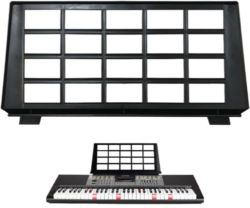 Tabletop Music Stand, 17x8 Adjustable Keyboard Music Stand, Stable Convenient and Portable Plastic for Home Schools Orchestras Choirs, Black