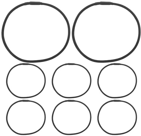VICASKY 8 Elastici per Supporto Microfono in Gomma Nera, Ricambio Antiurto, Riduzione Rumore, per Microfono a Condensatore, Accessori Studio