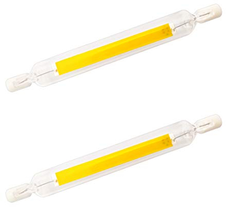 YAKAiYAL 10W R7s LED Birne 118mm COB Filament Kaltweiß 6000K 220V Doppelsockel J118 LED Linear Tube Glühbirne 360 Grad Nicht-Dimmbar 2-Stück MEHRWEG