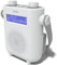 DAB/DAB+ & FM Digital Shower Radio | Bluetooth | IPX5 Waterproof Technology | Rechargeable Battery | Perfect for Home, Bathroom or Outdoors | AZATOM Pearl (White)