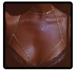 Prosy Party Bra Bikini Chaîne Poitrine Or Harnais Corps Été Plage Discothèque Bijoux Réglable pour Femmes et Filles