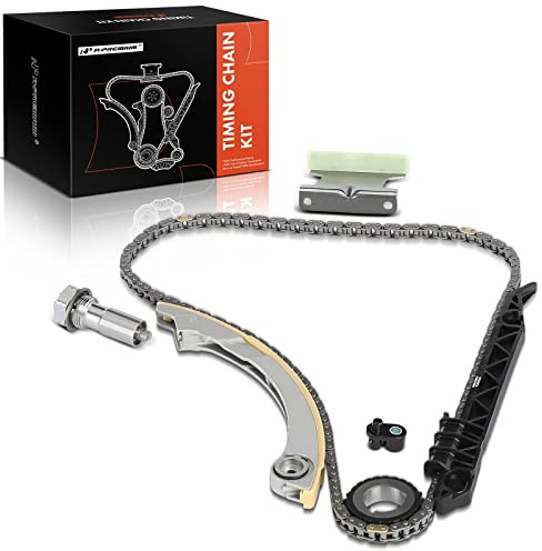 A-Premium Engine Timing Chain Kit W/Tensioner [fit DOHC, 4Cyl 2.0 2.2 2.4] Compatible with Chevy & GMC & Olds & Pontiac & Saab & Saturn & Buick, fits HHR, Equinox, G5, 9-3, Ion, Sky, LaCrosse & More