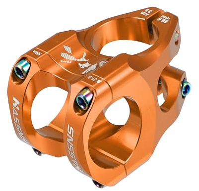 A ABSOPRO Mountain Bike Stem Handlebar 35mm Aluminium Alloy Orange