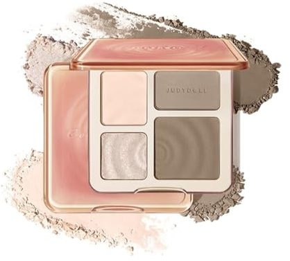 Judydoll Highlighter Contour, 2-in-1 Highlighter-Konturpalette (welliger Stil)
