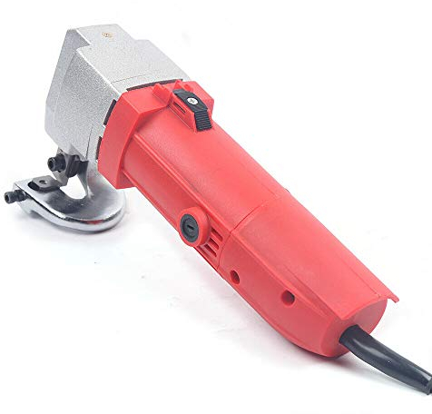 Tijeras de Chapa Eléctricas para Metal 500 W 50Hz, Cúter Rotativo Eléctrico 2000 rpm, Tijeras de Metal de 2,5 mm, Cortador de Acero Inoxidable con Escobillas Carbón ﻿