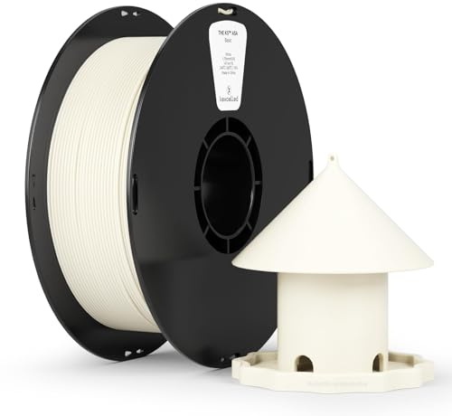 kexcelled ASA Filament för 3D-skrivare 1,75 mm +/- 0,03 mm, Väder- och Värmebeständigt, UV-skyddat, För Funktionella Utomhusdetaljer, 1 kg Spole (2,2 lbs), Vit