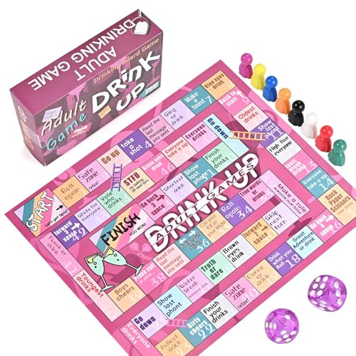 Faburo Snakes and Ladders Party Game for Adults & Teens
