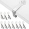 10 Piezas Pinzas para Mantel de Exterior Acero Inoxidable,Pinzas sujeta manteles de Mesa Exterior, Pinzas para Manteles de Mesa,Clips elásticas Mantel,para Cubierta para hogar, Fiestas,Restaurante