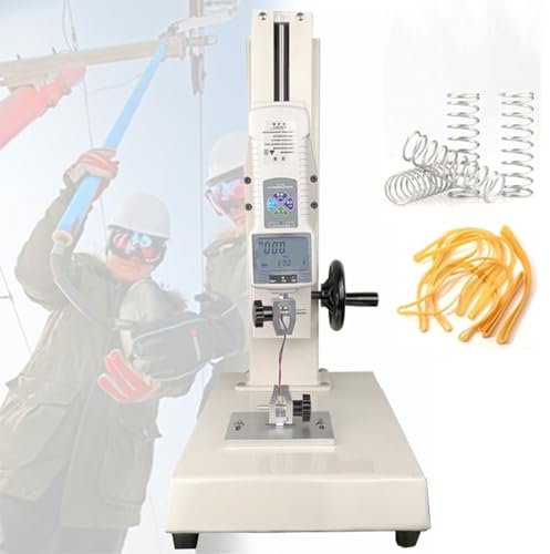 LHQYA 10-1000N Manual Force Gauge Stand, Tensile Testing Machine with Digital Display, Frame Stroke: 300mm, Fixture Opening: 0-8mm, for Sports, Scientific Research, Fishery, Furniture