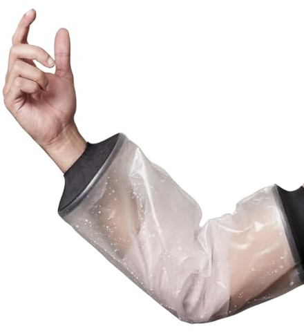 Protector Picc Brazo Ducha Impermeable, Cubre Vendaje Catéter Adulto Piscina, Funda Codo Adaptable, Manguito Reutilizable Heridas Quemaduras Tatuajes Suave,Protector PICC Brazo