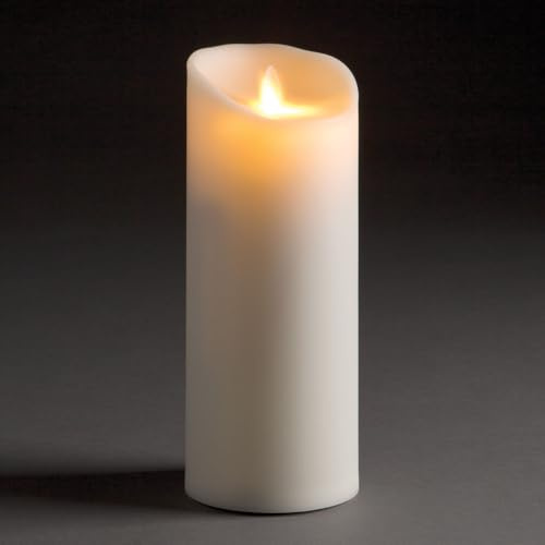 Napa Home & Garden, LIGHTLI Moving Flame Outdoor Pillar 3.5 x 8.5