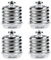 DiCUNO E40 a E27 Socket Converter Adattatore socket da 4-pack Adattatore di base per lampada di alta qualità per lampadine a LED, a incandescenza e lampadine CFL