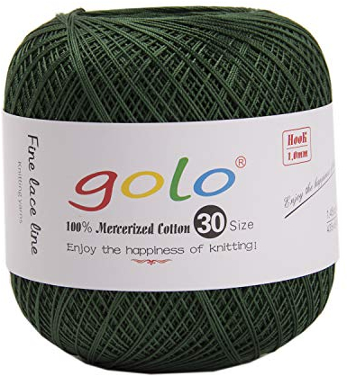 golo Häkelgarn 30 Strickgarn Garn zum Häkeln Baumwolle Häkelgarn